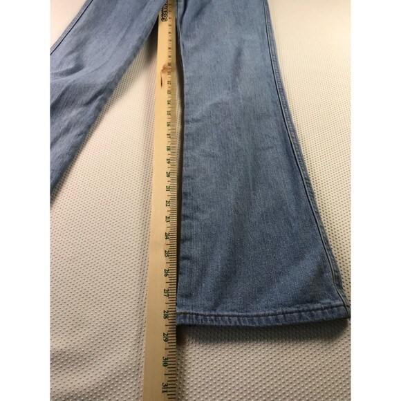 Calvin Klein Stretch Slim Mid Rise Boot Cut Wide Leg Denim Jeans Womens 4 - Picture 4 of 16